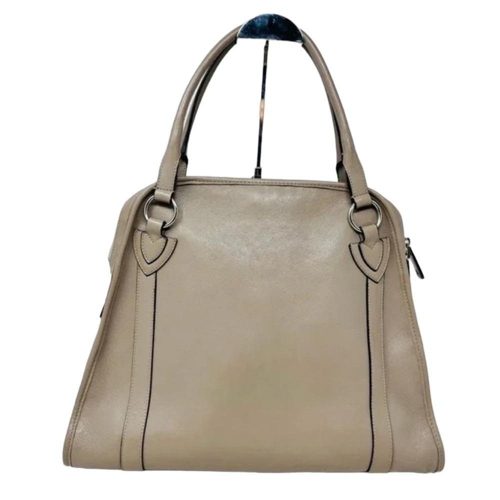 Marc Jacobs Collection Wellington taupe leather leopard calf hair bag Satchel - Picture 3 of 13